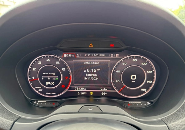 Audi A3 cena 56900 przebieg: 78430, rok produkcji 2017 z Tarczyn małe 667